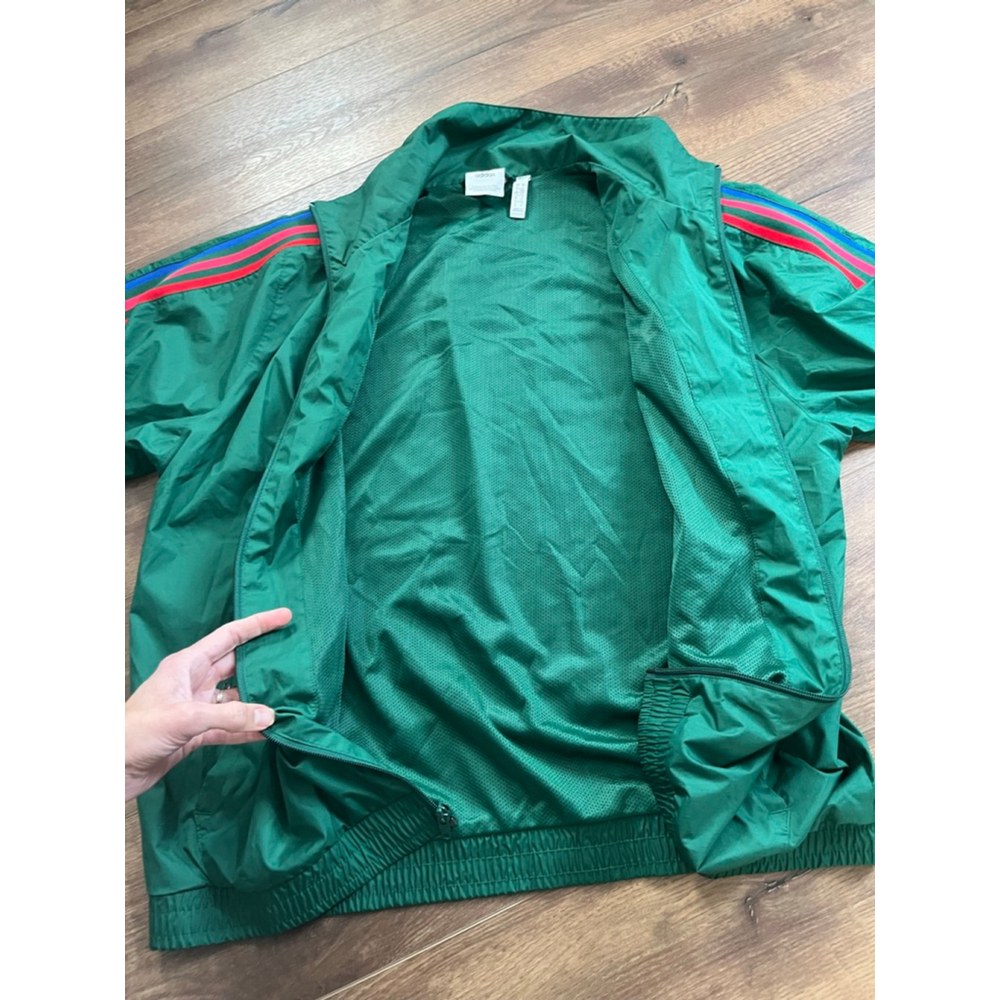 Adidas Trefoil 3 stripes track jacket green size L - Picture 13 of 13